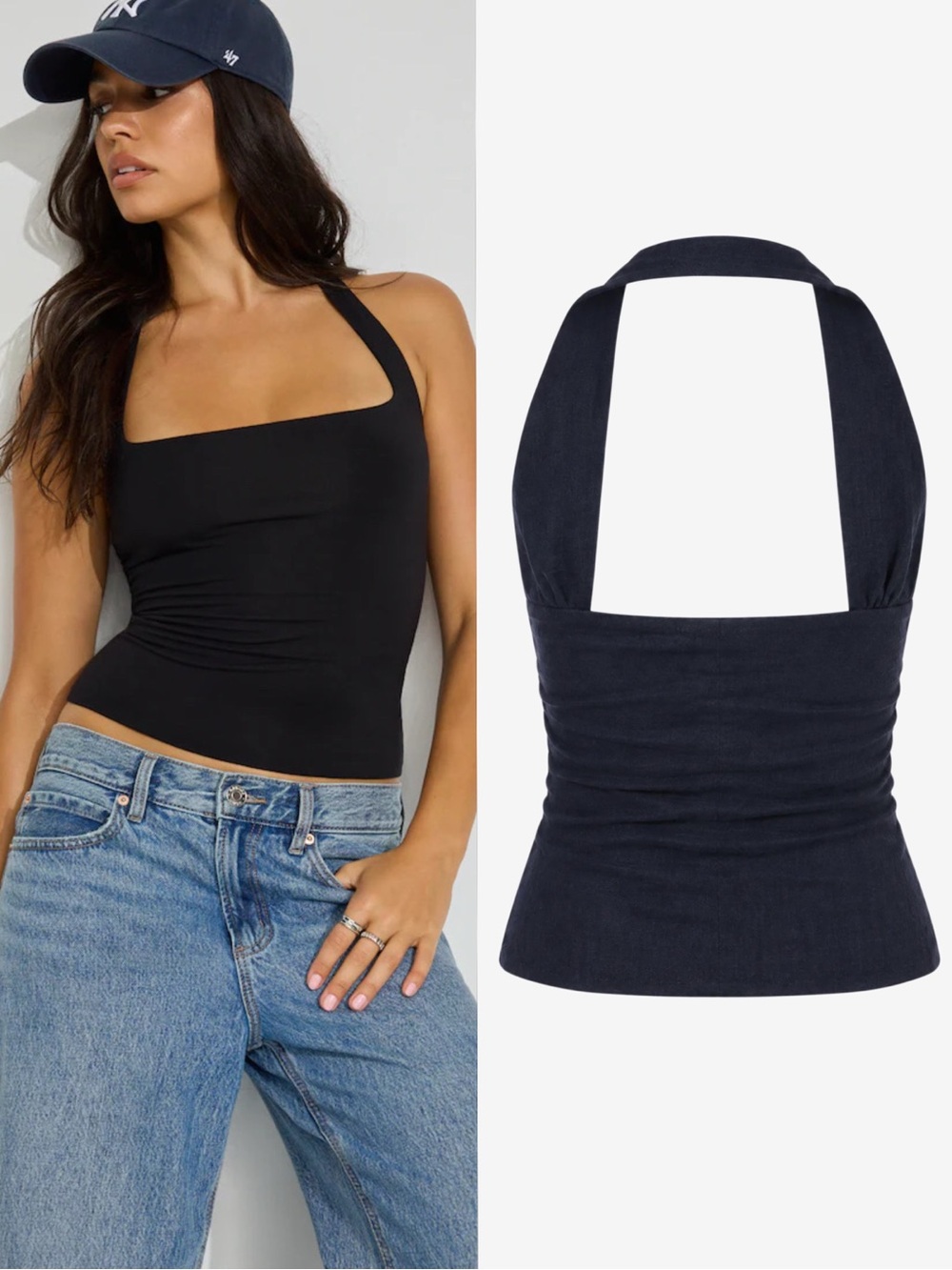 NWT • Double Lined Halter Tank Top